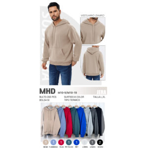 JERA-MHD1 / SUDADERA / PAQUETE 10 PZAS: $77 C/PZA - PAQUETE 100 PZAS: $73 C/PZA