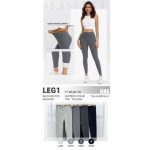 JERA-LEG1 / LEGGING TERMICO / PAQUETE 10 PZAS: $83 C/PZA - PAQUETE 100 PZAS: $78 C/PZA