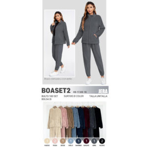 JERA-BOASET2/ CONJUNTO DE PANTS / PAQUETE 10 PZAS: $136 C/PZA - PAQUETE 100 PZAS: $128C/PZA