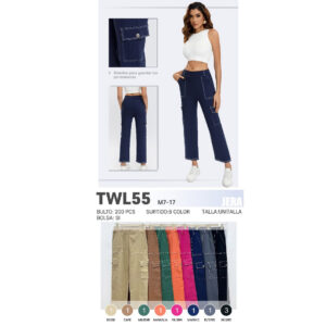 JERA-TWL55 / PANTALON DE DAMA / PAQUETE 10 PZAS: $95 C/PZA - PAQUETE 100 PZAS: $89 C/PZA
