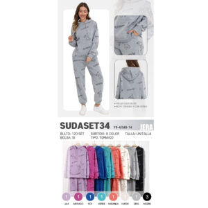 JERA-SUDASET34 / CONJUNTO DE PANTS CON LETRAS / PAQUETE 10 PZAS: $136 C/PZA - PAQUETE 100 PZAS: $128 C/PZA
