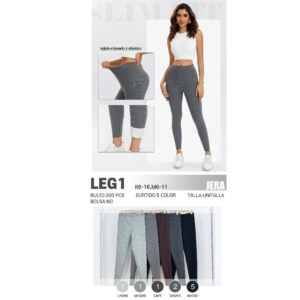 JERA-LEG1 / LEGGING TERMICO / PAQUETE 10 PZAS: $83 C/PZA - PAQUETE 100 PZAS: $78 C/PZA