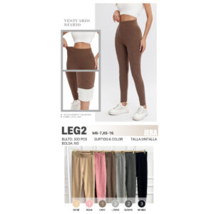 JERA-LEG2 / LEGGING TERMICO Y TEJIDO ELASTICO / PAQUETE 10 PZAS: $77 C/PZA - PAQUETE 100 PZAS: $73 C/PZA