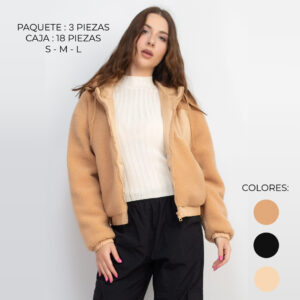 IRIS-IJ99335 / CHAMARRA DE BORREGO / PAQUETE 3 PZAS: $348 C/PZA - PAQUETE 18 PZAS: $283 C/PZA