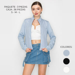 IRIS-IJ99356 / CHAMARRA LIGERA / PAQUETE 3 PZAS: $393 C/PZA - PAQUETE 36 PZAS: $320 C/PZA