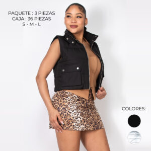 IRIS-IJ99375 / CHALECO ACOLCHONADO CROP / PAQUETE 3 PZAS: $329 C/PZA - PAQUETE 35 PZAS: $268 C/PZA