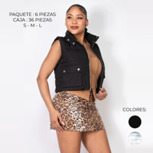 IRIS-IJ99375 / CHALECO ACOLCHONADO CROP / PAQUETE 6 PZAS: $329 C/PZA - PAQUETE 35 PZAS: $268 C/PZA