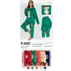 JERA-PJMC / PIJAMA NAVIDEÑA / PAQUETE 10 PZAS: $106 C/PZA - PAQUETE 100 PZAS: $100