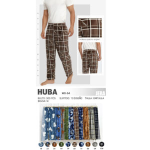 JERA-HUBA (M9-54) / PANTALON DE PIJMA DE PELUCHE / PAQUETE 10 PZAS: $57 C/PZA - PAQUETE 100 PZAS: $54 C/PZA