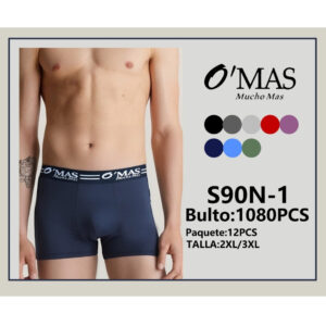 MOA-S9ON-1 / BOXER DE CABALLERO / PAQUETE 12 PZAS: $10 C/PZA - PAQUETE 100 PZAS: $9 C/PZA