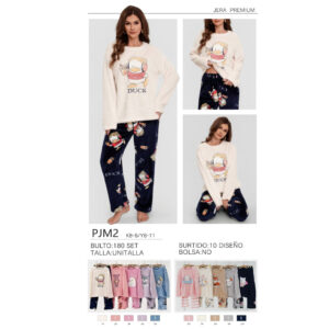 JERA-PJM2 / PIJAMA AMPLIA CON DISEÑO / PAQUETE 10 PZAS: $106 C/PZA - PAQUETE 100 PZAS: $100 C/PZA