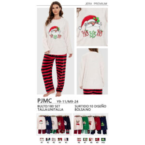 JERA-PJMC (Y9-11) / PIJAMA NAVIDEÑA / PAQUETE 10 PZAS: $118 C/PZA - PAQUETE 100 PZAS: $112 C/PZA